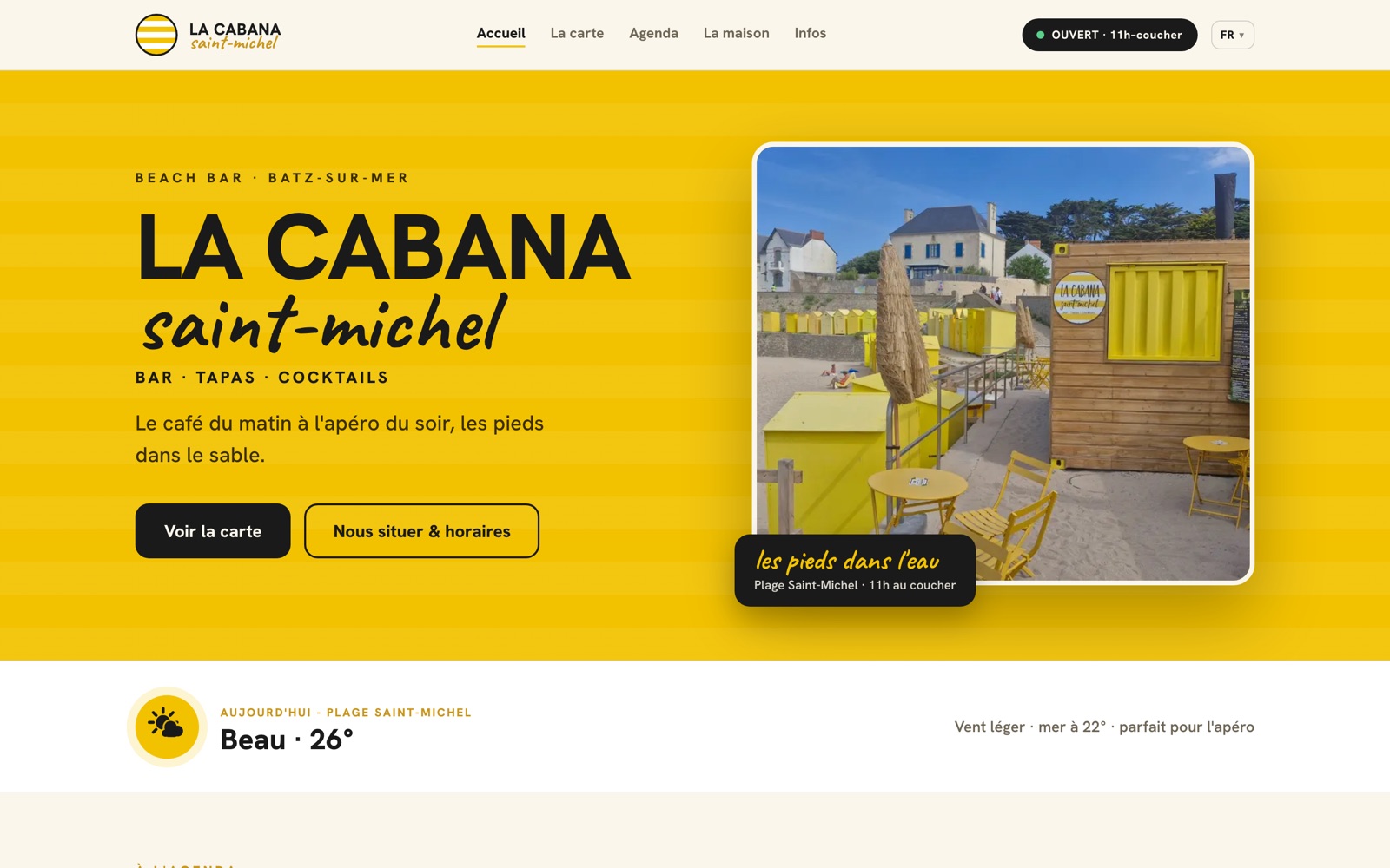 Aperçu du site La Cabana Saint-Michel
