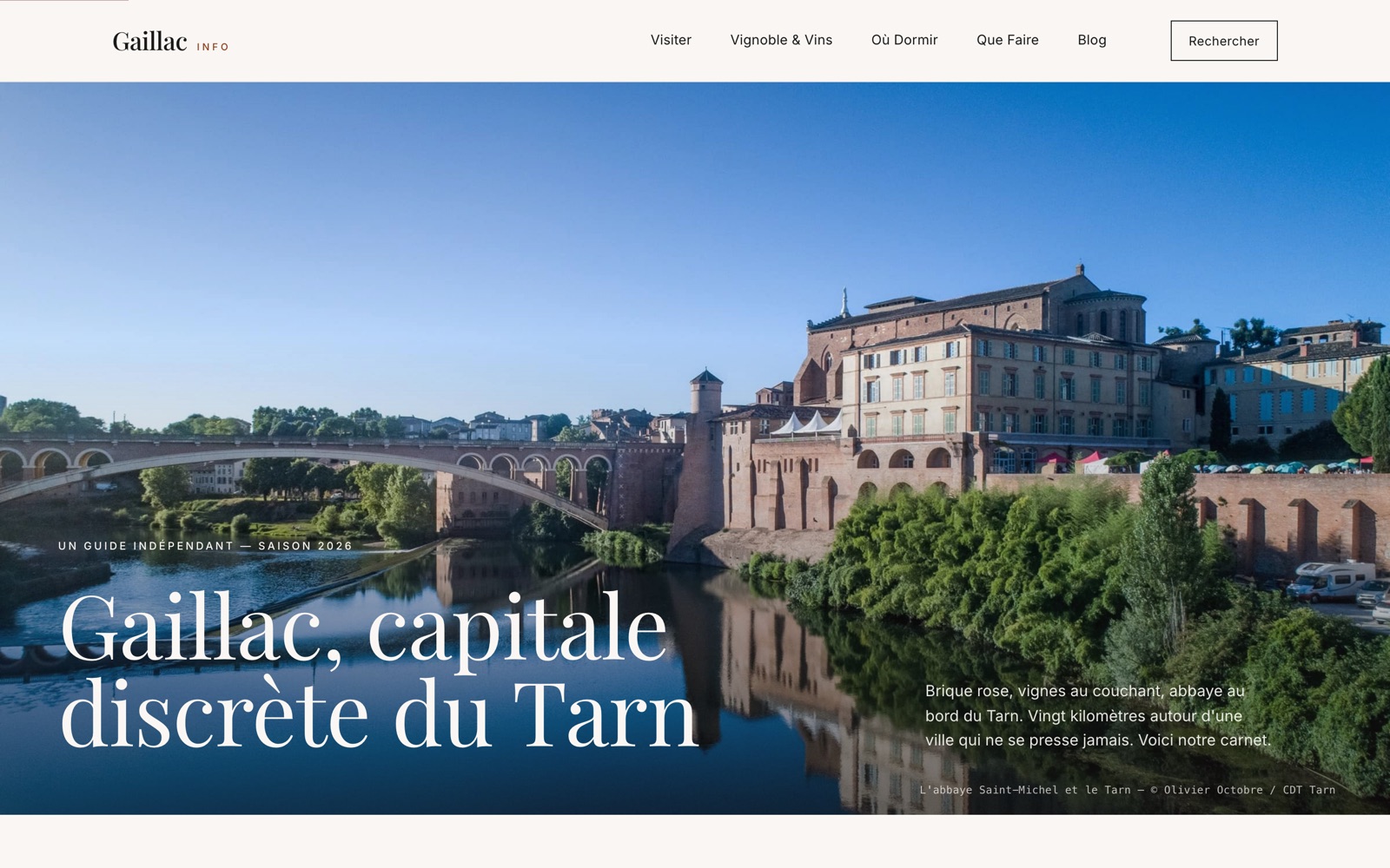 Aperçu du site Gaillac Info